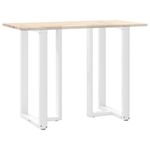 Casa si Gradina - Mobilier - Feronerie si accesorii mobila - Picioare pentru masa de bar in forma de T, 2 buc alb otel, mărime 60x35x(100-101) cm - Infinity.ro