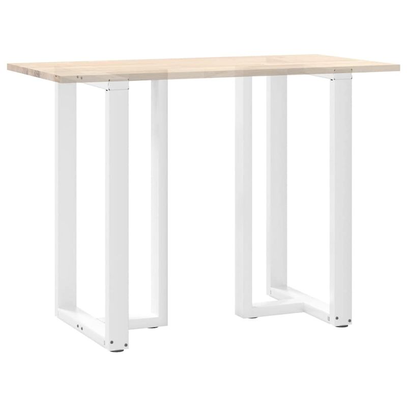 Casa si Gradina - Mobilier - Feronerie si accesorii mobila - Picioare pentru masa de bar in forma de T, 2 buc alb otel, mărime 60x35x(100-101) cm - Infinity.ro