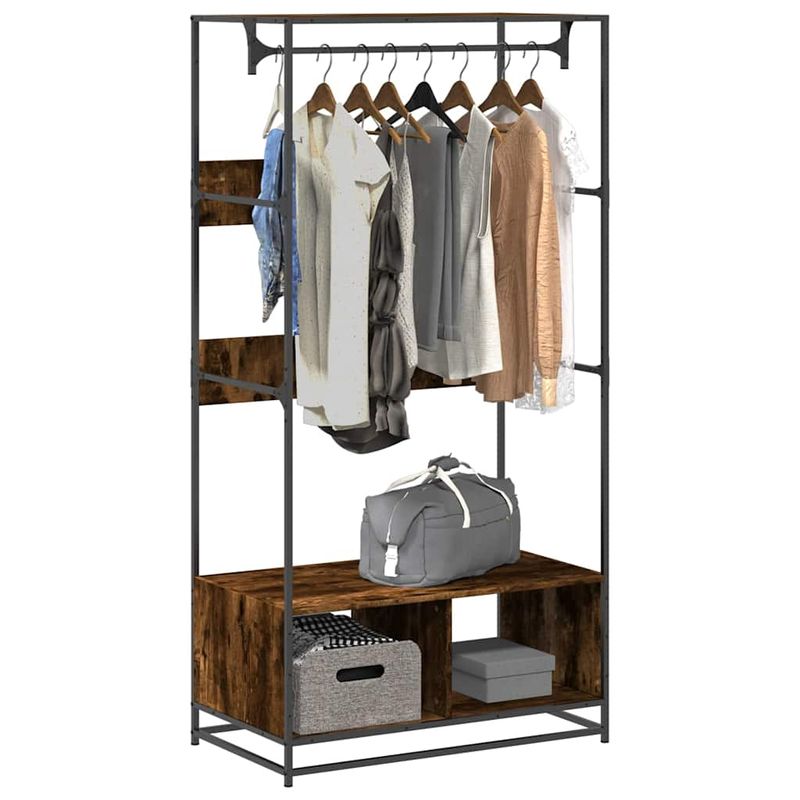 Casa si Gradina - Mobilier - Organizare si depozitare - Cuiere - Sifonier, stejar fumuriu, 90x50x180 cm, lemn prelucrat - Infinity.ro