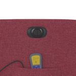 Ingrijire personala si Cosmetice - Sanatate si wellness - Articole wellness - Fotolii de masaj - Fotoliu de masaj electric rabatabil cu ridicare rosu vin textil - Infinity.ro