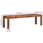 Casa si Gradina - Mobilier - Canapele si coltare - Banchete - Banca 160 cm din lemn masiv de salcam - Infinity.ro