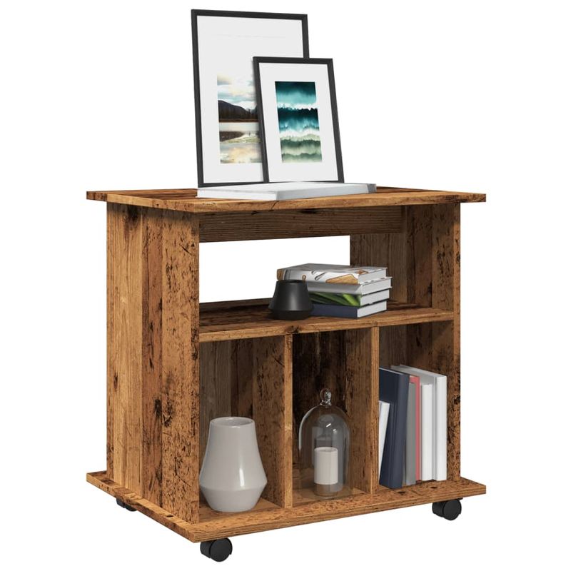 Casa si Gradina - Mobilier - Dulapuri si sifoniere - Dulapuri - Dulap cu roti, lemn vechi, 60x45x60 cm, lemn prelucrat - Infinity.ro