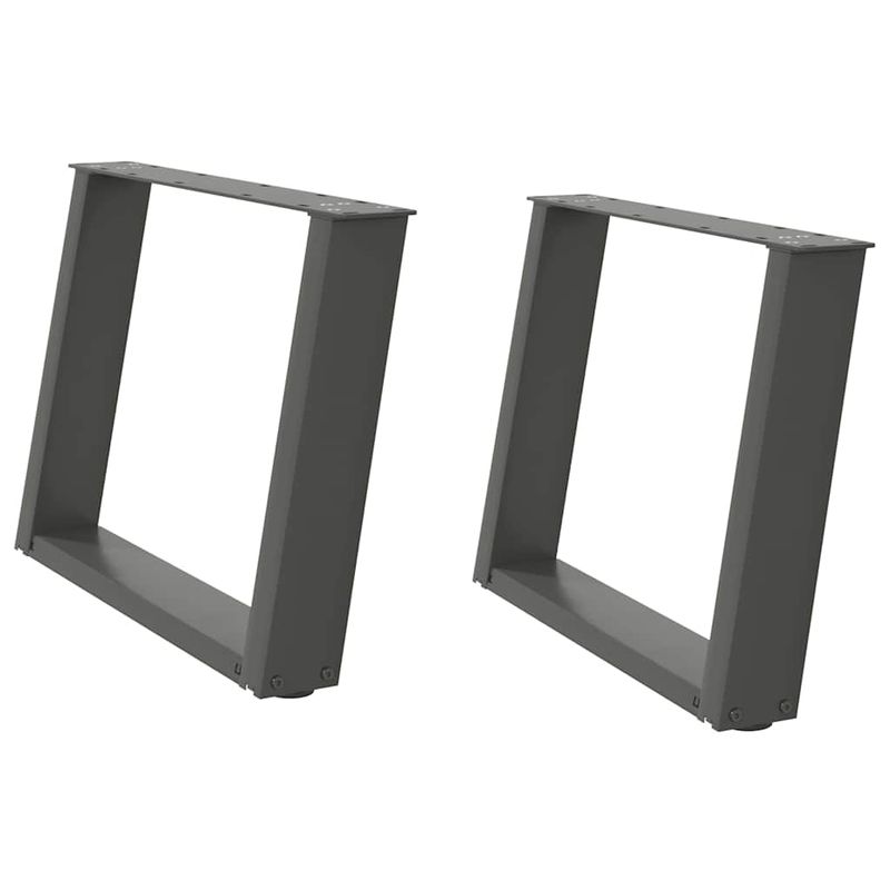 Casa si Gradina - Mobilier - Feronerie si accesorii mobila - Picioare pentru masuta cafea in forma de U 2 buc Antracit Otel - Infinity.ro