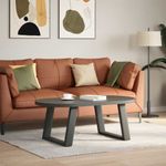 Casa si Gradina - Mobilier - Feronerie si accesorii mobila - Picioare pentru masuta cafea in forma de U 2 buc Antracit Otel - Infinity.ro