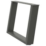 Casa si Gradina - Mobilier - Feronerie si accesorii mobila - Picioare pentru masuta cafea in forma de U 2 buc Antracit Otel - Infinity.ro