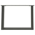 Casa si Gradina - Mobilier - Feronerie si accesorii mobila - Picioare pentru masuta cafea in forma de U 2 buc Antracit Otel - Infinity.ro