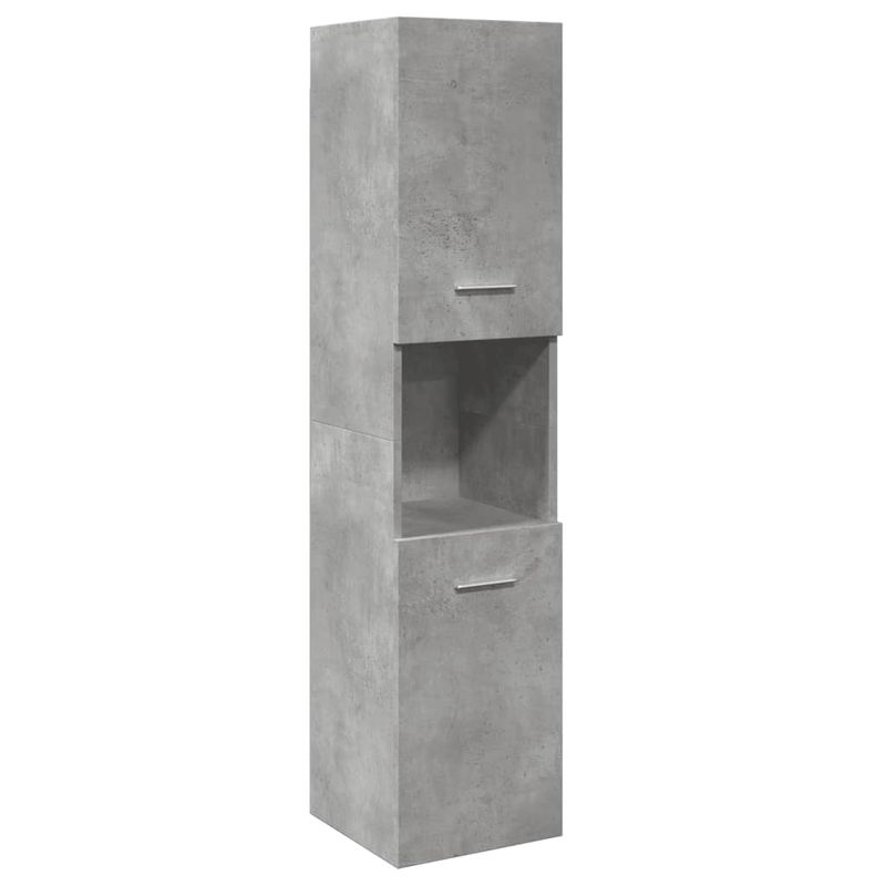 Casa si Gradina - Mobilier - Seturi de mobilier - Seturi baie - Set mobilier de baie, 4 piese, gri beton, lemn compozit - Infinity.ro