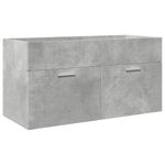 Casa si Gradina - Mobilier - Seturi de mobilier - Seturi baie - Set mobilier de baie, 4 piese, gri beton, lemn compozit - Infinity.ro