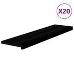 Casa si Gradina - Constructii - Scari si accesorii interioare - Accesorii scari interioare - Trepte de scara 20 buc maro inchis lemn masiv de stejar, mărime 100x25x2 cm - Infinity.ro