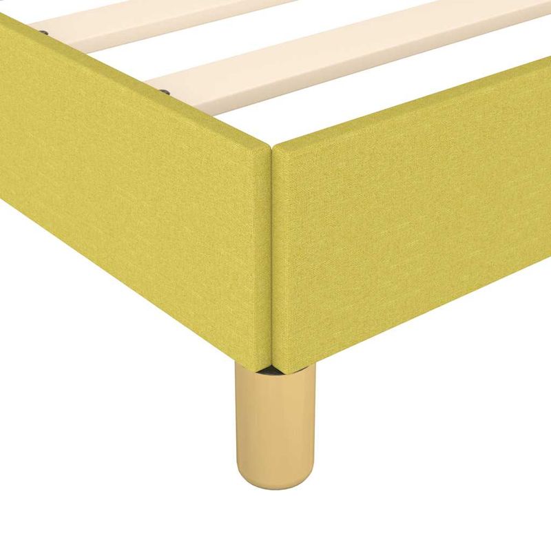 Casa si Gradina - Mobilier - Paturi si accesorii - Paturi - Cadru de pat fara saltea, verde, 100x200 cm, textil - Infinity.ro