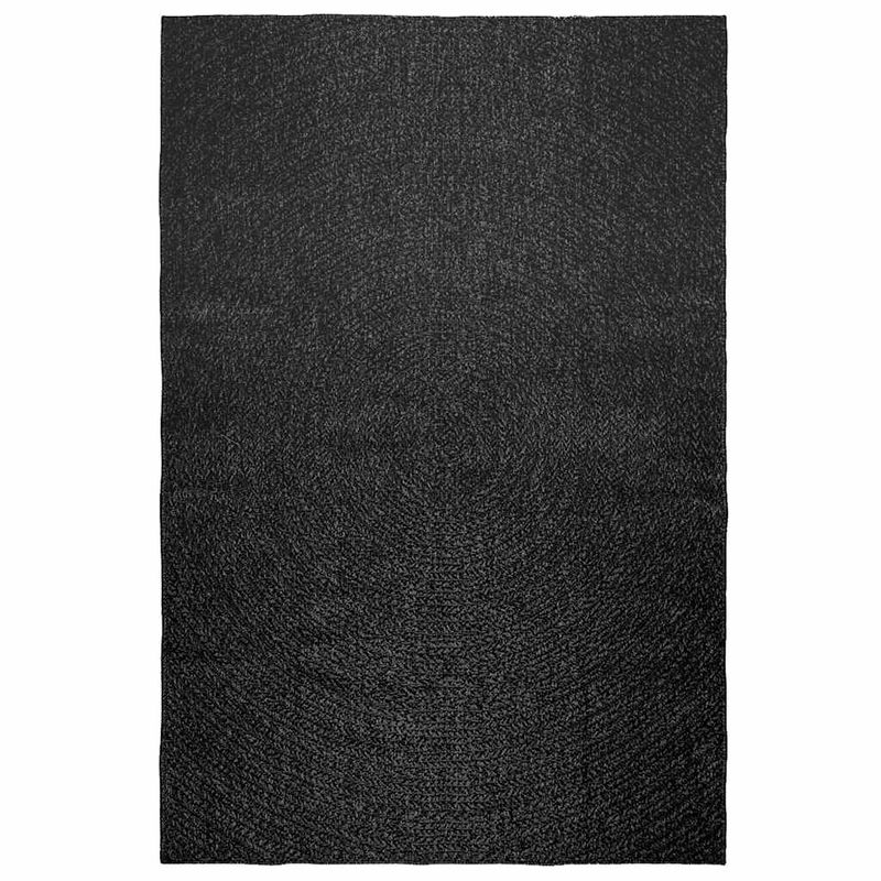 Casa si Gradina - Textile si covoare - Covoare - Covoare casa - Covor „ZIZUR” Antracit aspect iută pentru interior și exterior, model rotund, mărime 160x230 cm - Infinity.ro