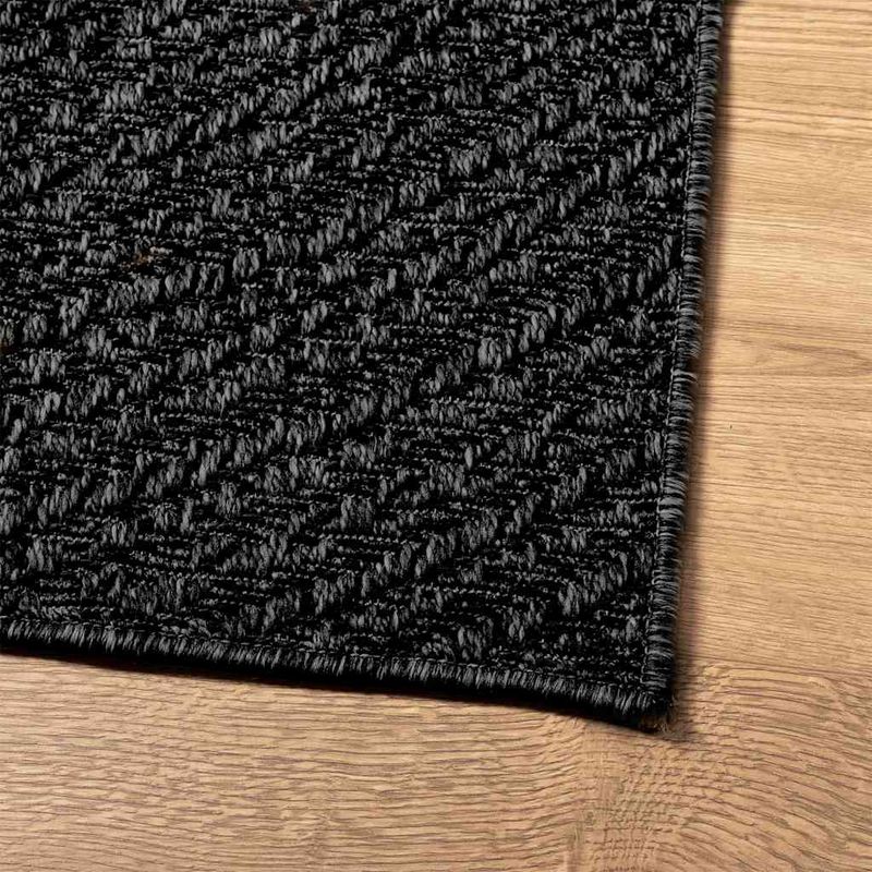 Casa si Gradina - Textile si covoare - Covoare - Covoare casa - Covor „ZIZUR” Antracit aspect iută pentru interior și exterior, model rotund, mărime 160x230 cm - Infinity.ro