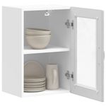 Casa si Gradina - Mobilier - Comode si corpuri - Corpuri bucatarie - Dulap de bucatarie cu usa din sticla „Porto” gri Sonoma, mărime 40x31x60 cm, model 1x dulap de perete din sticlă (1 ușă) - Infinity.ro