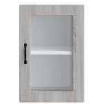 Casa si Gradina - Mobilier - Comode si corpuri - Corpuri bucatarie - Dulap de bucatarie cu usa din sticla „Porto” gri Sonoma, mărime 40x31x60 cm, model 1x dulap de perete din sticlă (1 ușă) - Infinity.ro