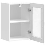 Casa si Gradina - Mobilier - Comode si corpuri - Corpuri bucatarie - Dulap de bucatarie cu usa din sticla „Porto” gri Sonoma, mărime 40x31x60 cm, model 1x dulap de perete din sticlă (1 ușă) - Infinity.ro