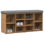 Casa si Gradina - Mobilier - Organizare si depozitare - Bancute - Banca de pantofi stejar artizanal 102x32x50 cm lemn prelucrat - Infinity.ro