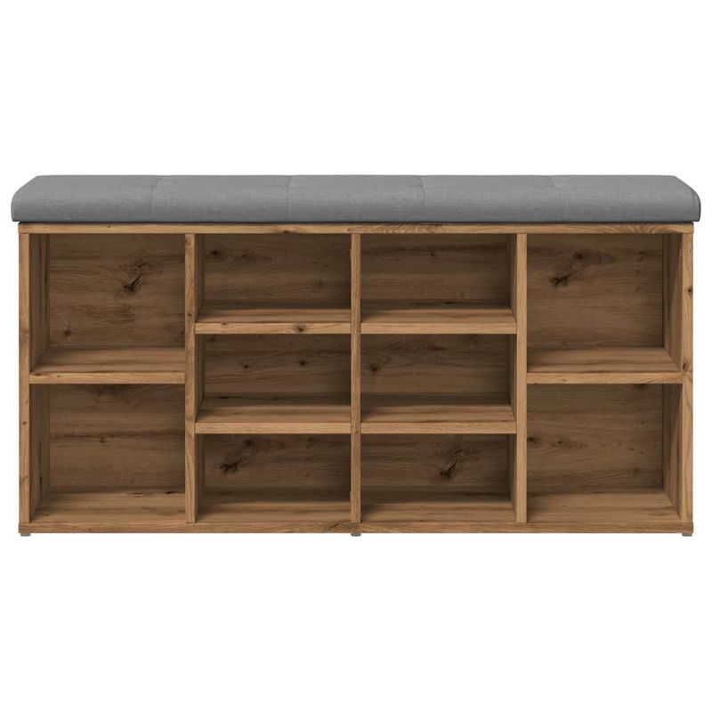 Casa si Gradina - Mobilier - Organizare si depozitare - Bancute - Banca de pantofi stejar artizanal 102x32x50 cm lemn prelucrat - Infinity.ro