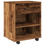 Casa si Gradina - Mobilier - Dulapuri si sifoniere - Dulapuri - Dulap cu roti, lemn vechi, 46x36x59 cm, lemn prelucrat - Infinity.ro