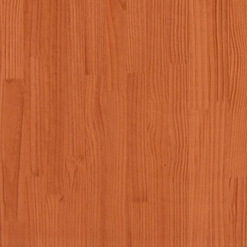 Casa si Gradina - Mobilier - Paturi si accesorii - Paturi - Pat cu biblioteca fara saltea maro 200x200 cm lemn masiv de pin - Infinity.ro