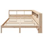Casa si Gradina - Mobilier - Paturi si accesorii - Paturi - Pat cu biblioteca fara saltea, 135x190 cm, lemn masiv de pin - Infinity.ro