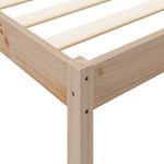 Casa si Gradina - Mobilier - Paturi si accesorii - Paturi - Pat cu biblioteca fara saltea, 135x190 cm, lemn masiv de pin - Infinity.ro