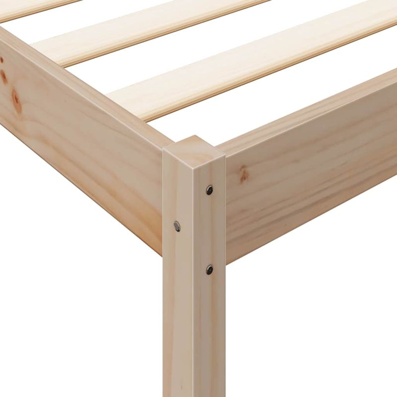 Casa si Gradina - Mobilier - Paturi si accesorii - Paturi - Pat cu biblioteca fara saltea, 135x190 cm, lemn masiv de pin - Infinity.ro