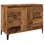 Casa si Gradina - Mobilier - Mobilier baie - Comode baie - Dulap de chiuveta, lemn vechi, 80x33x60 cm, lemn prelucrat - Infinity.ro