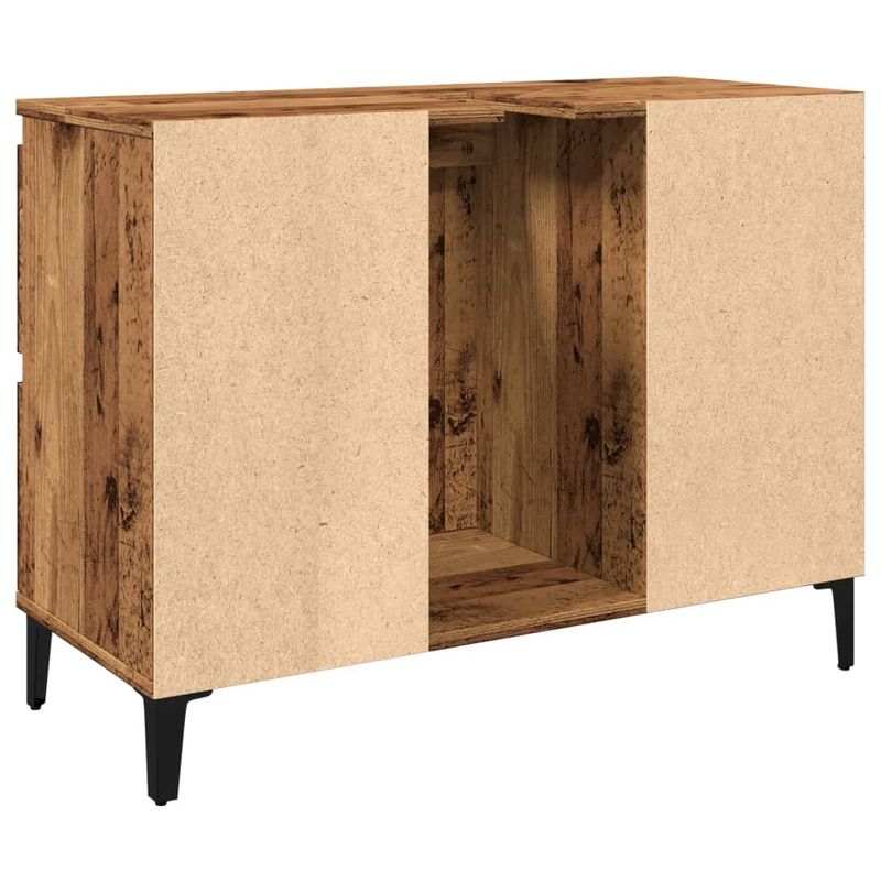 Casa si Gradina - Mobilier - Mobilier baie - Comode baie - Dulap de chiuveta, lemn vechi, 80x33x60 cm, lemn prelucrat - Infinity.ro
