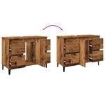 Casa si Gradina - Mobilier - Mobilier baie - Comode baie - Dulap de chiuveta, lemn vechi, 80x33x60 cm, lemn prelucrat - Infinity.ro