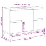 Casa si Gradina - Mobilier - Mobilier baie - Comode baie - Dulap de chiuveta, lemn vechi, 80x33x60 cm, lemn prelucrat - Infinity.ro
