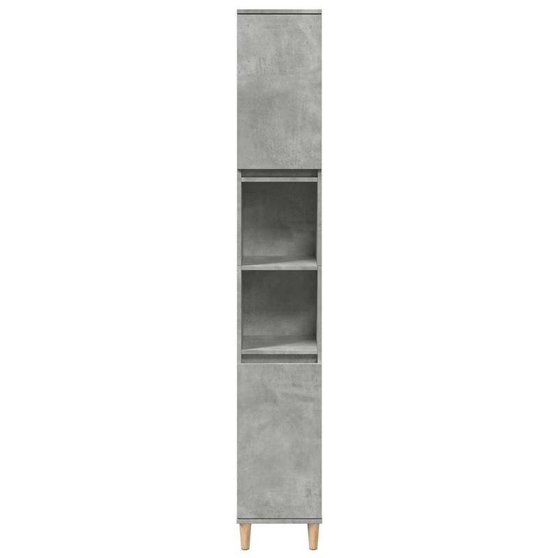 Casa si Gradina - Mobilier - Mobilier baie - Corpuri baie - Dulap de baie, gri beton, 30x30x190 cm, lemn prelucrat - Infinity.ro