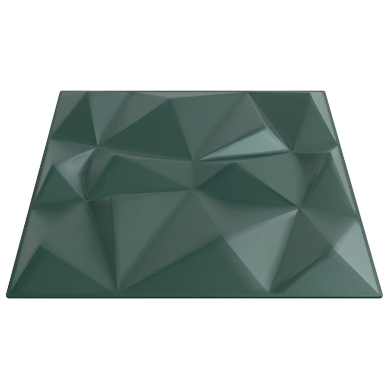 Casa si Gradina - Gradina si terasa - Garduri, panouri si accesorii - Panouri de perete 12 buc. verde 50x50 cm XPS 3 m² diamant - Infinity.ro