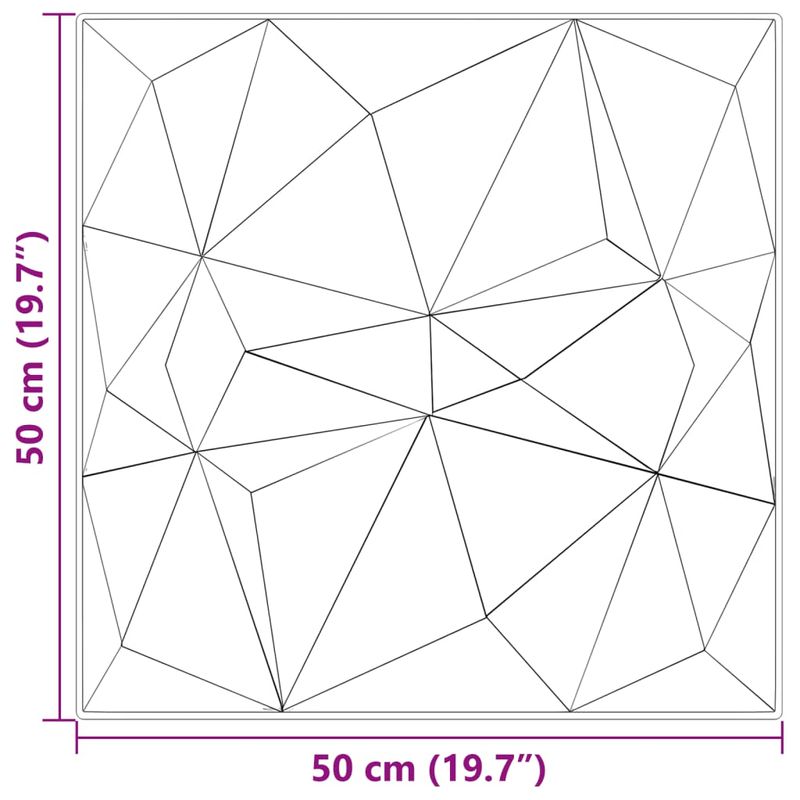 Casa si Gradina - Gradina si terasa - Garduri, panouri si accesorii - Panouri de perete 12 buc. verde 50x50 cm XPS 3 m² diamant - Infinity.ro