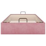 Casa si Gradina - Mobilier - Paturi si accesorii - Paturi - Cadru pat otoman fara saltea roz 100x200 cm catifea - Infinity.ro