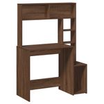 Casa si Gradina - Mobilier - Mese si birouri - Birouri - Birou cu rafturi, stejar maro, 100x45x140 cm, lemn compozit - Infinity.ro