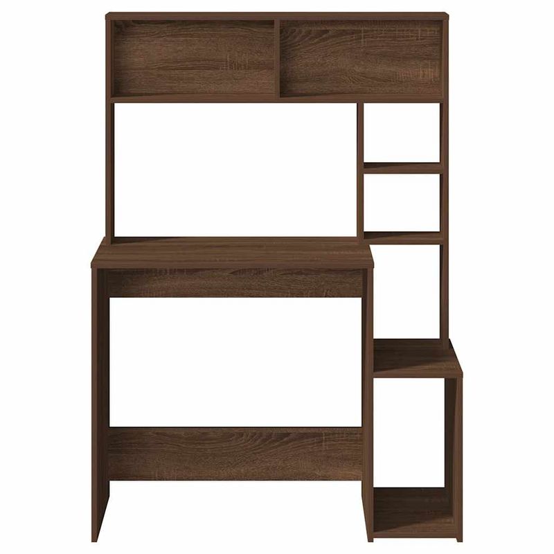 Casa si Gradina - Mobilier - Mese si birouri - Birouri - Birou cu rafturi, stejar maro, 100x45x140 cm, lemn compozit - Infinity.ro