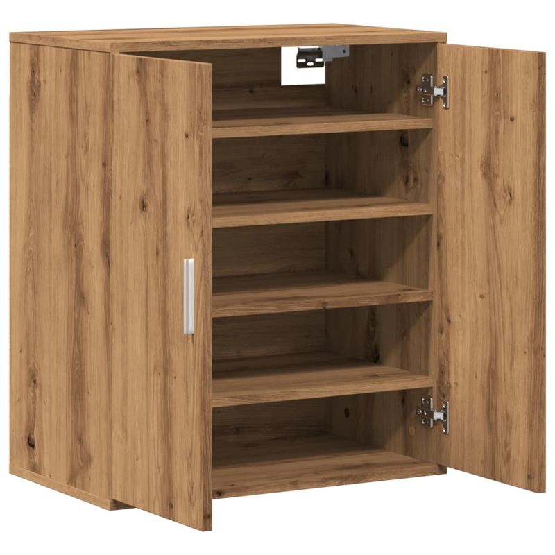 Casa si Gradina - Mobilier - Organizare si depozitare - Organizator incaltaminte - Pantofar, stejar artizanal, 60x35x70 cm lemn prelucrat, model shoe cabinet with door - Infinity.ro