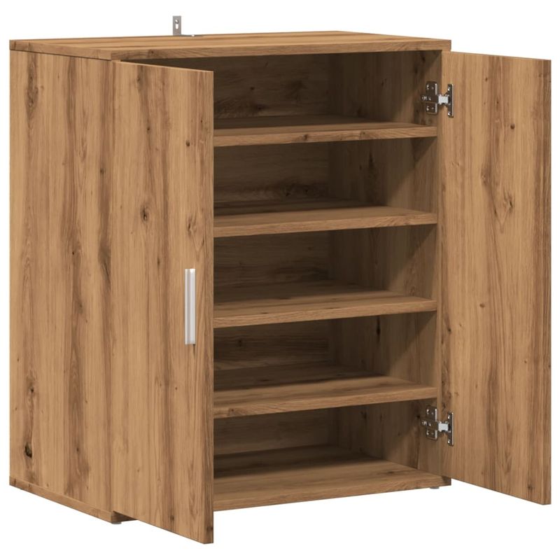 Casa si Gradina - Mobilier - Organizare si depozitare - Organizator incaltaminte - Pantofar, stejar artizanal, 60x35x70 cm lemn prelucrat, model shoe cabinet with door - Infinity.ro