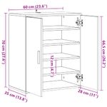 Casa si Gradina - Mobilier - Organizare si depozitare - Organizator incaltaminte - Pantofar, stejar artizanal, 60x35x70 cm lemn prelucrat, model shoe cabinet with door - Infinity.ro