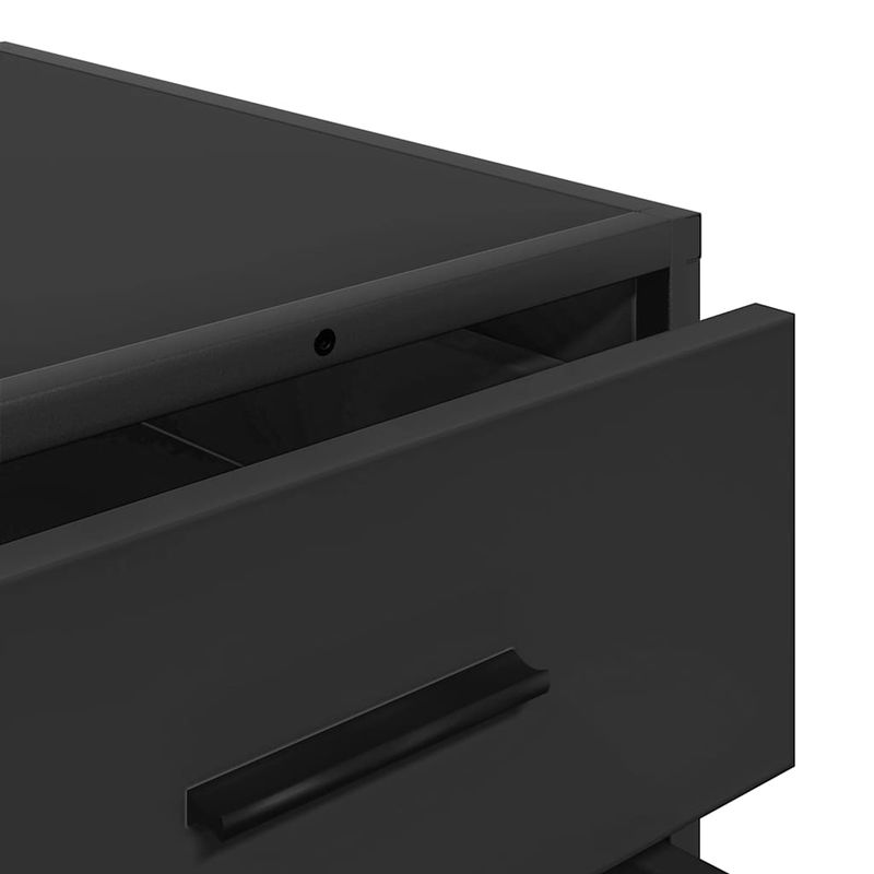 Casa si Gradina - Mobilier - Comode si corpuri - Comode - Dulap cu sertare, negru, 70x41x56 cm, lemn compozit - Infinity.ro