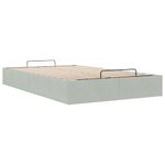 Casa si Gradina - Mobilier - Paturi si accesorii - Paturi - Cadru pat otoman fara saltea Gri deschis 120x200 cm catifea - Infinity.ro