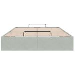 Casa si Gradina - Mobilier - Paturi si accesorii - Paturi - Cadru pat otoman fara saltea Gri deschis 120x200 cm catifea - Infinity.ro