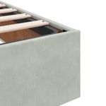 Casa si Gradina - Mobilier - Paturi si accesorii - Paturi - Cadru pat otoman fara saltea Gri deschis 120x200 cm catifea - Infinity.ro