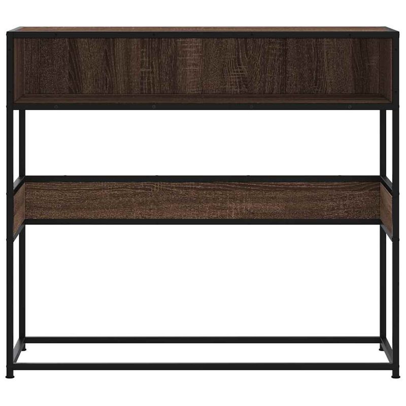 Casa si Gradina - Mobilier - Comode si corpuri - Console - Masuta consola, stejar maro, 90x35x80 cm, lemn prelucrat - Infinity.ro