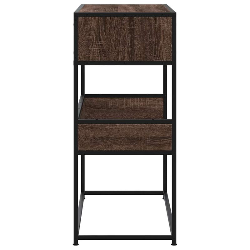 Casa si Gradina - Mobilier - Comode si corpuri - Console - Masuta consola, stejar maro, 90x35x80 cm, lemn prelucrat - Infinity.ro