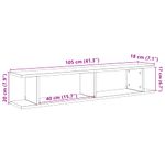 Casa si Gradina - Mobilier - Biblioteci si rafturi - Rafturi - Rafturi de perete, 2 buc., stejar artizanal, 105x18x20 cm, lemn - Infinity.ro