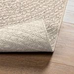 Casa si Gradina - Textile si covoare - Covoare - Covoare casa - Covor „ZIZUR” crem aspect iută pentru interior și exterior, model rotund, mărime 240x240 cm - Infinity.ro