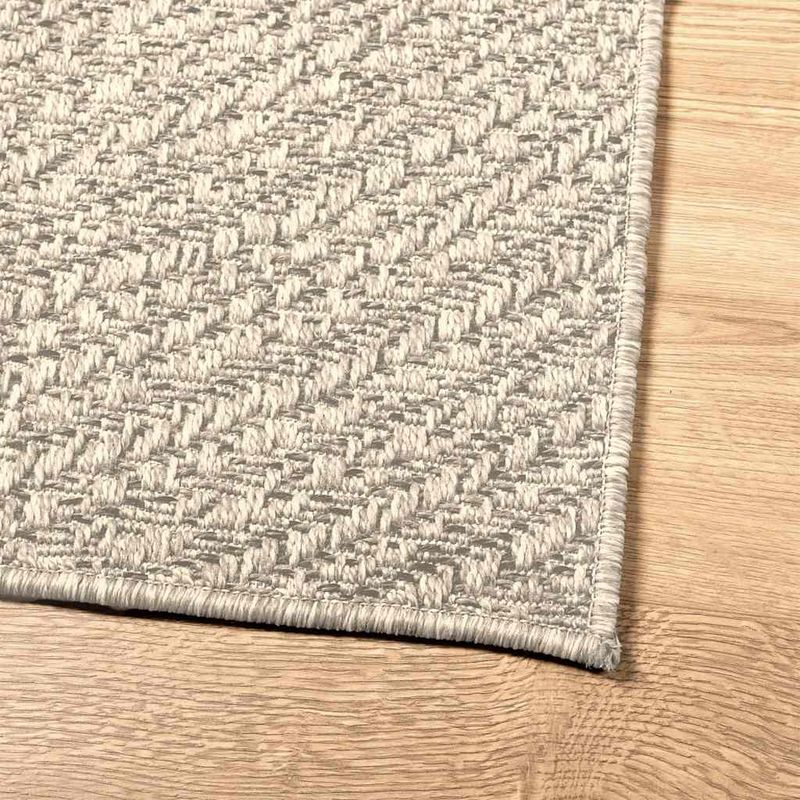 Casa si Gradina - Textile si covoare - Covoare - Covoare casa - Covor „ZIZUR” crem aspect iută pentru interior și exterior, model rotund, mărime 240x240 cm - Infinity.ro