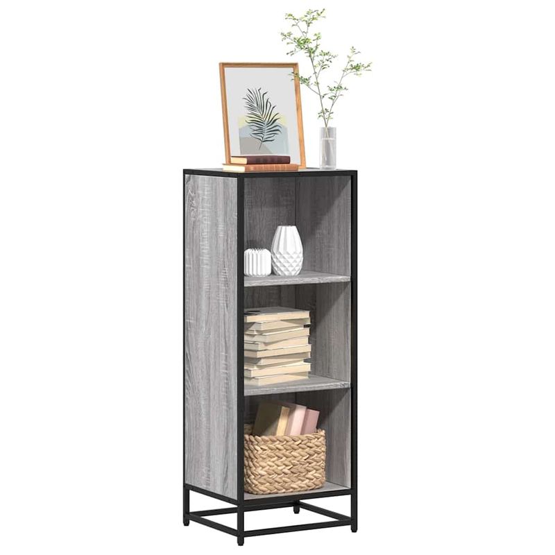 Casa si Gradina - Mobilier - Biblioteci si rafturi - Biblioteci - Biblioteca, gri sonoma, 40x35x107,5 cm, lemn prelucrat - Infinity.ro