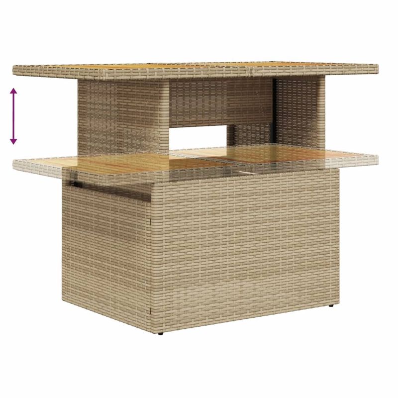 Casa si Gradina - Gradina si terasa - Mobilier exterior - Seturi mobila gradina - Set canapele de gradina, 7 piese, cu perne, bej, poliratan - Infinity.ro